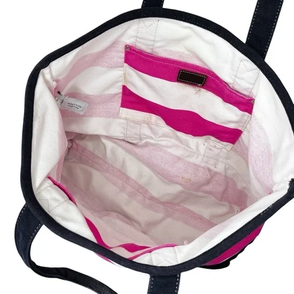 J. Crew Striped Canvas Tote Bag - Picture 3 of 12